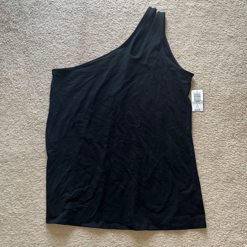 Torrid foxy one shoulder tank top
